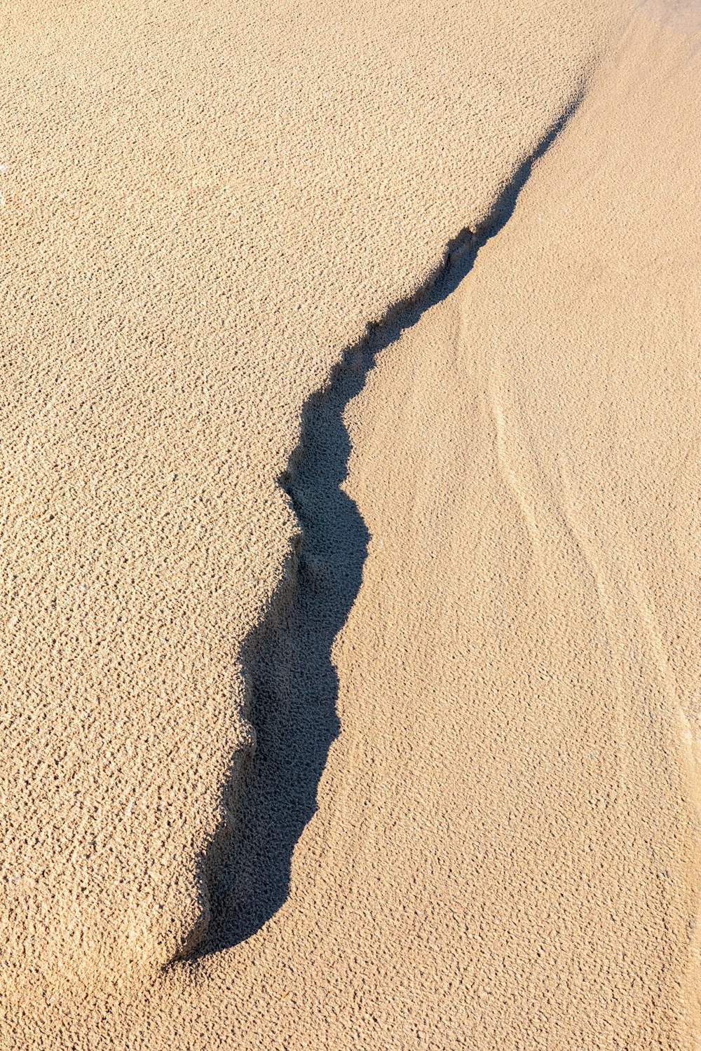 shadow of person on brown sand