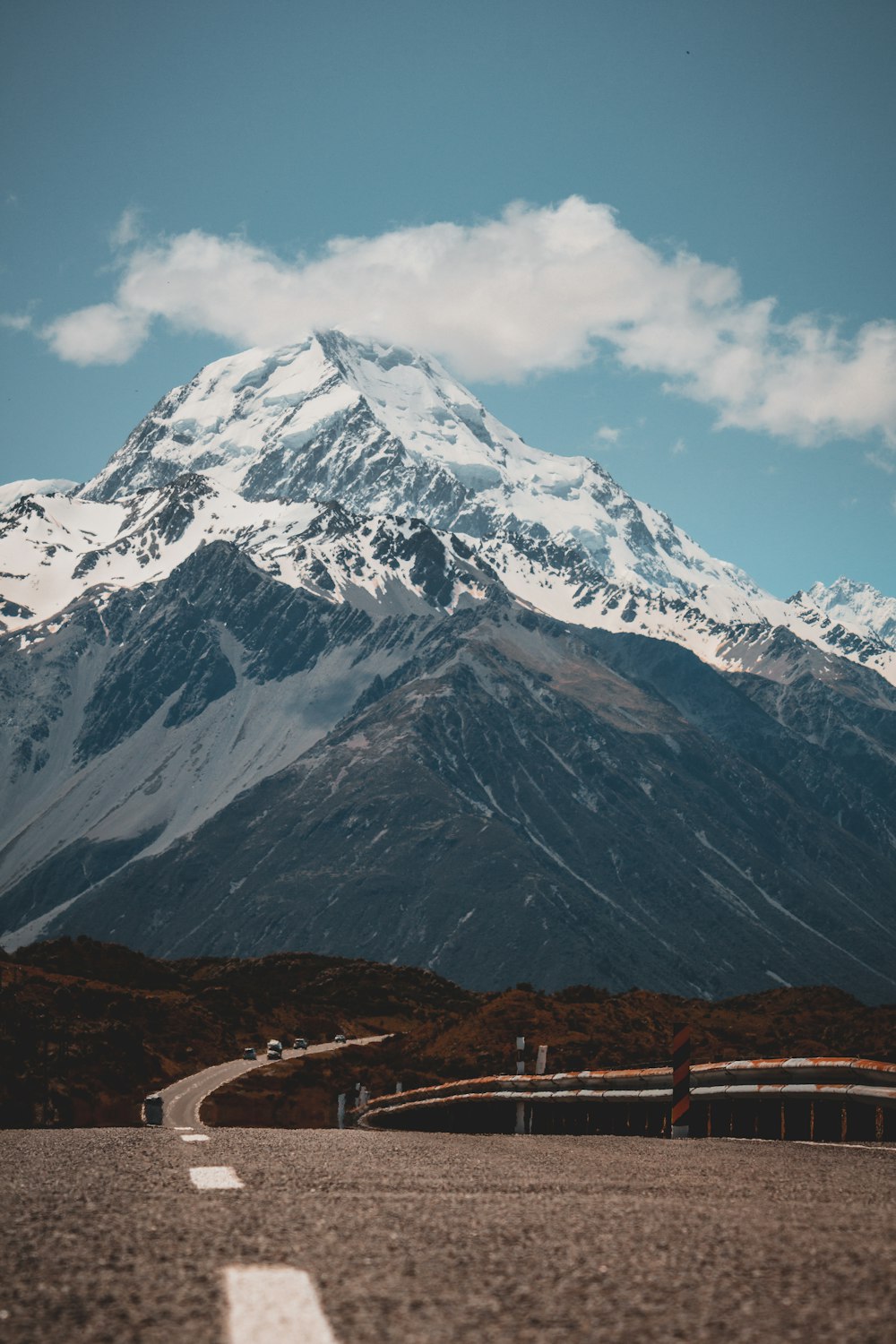 snow covered mountain under blue sky during daytime