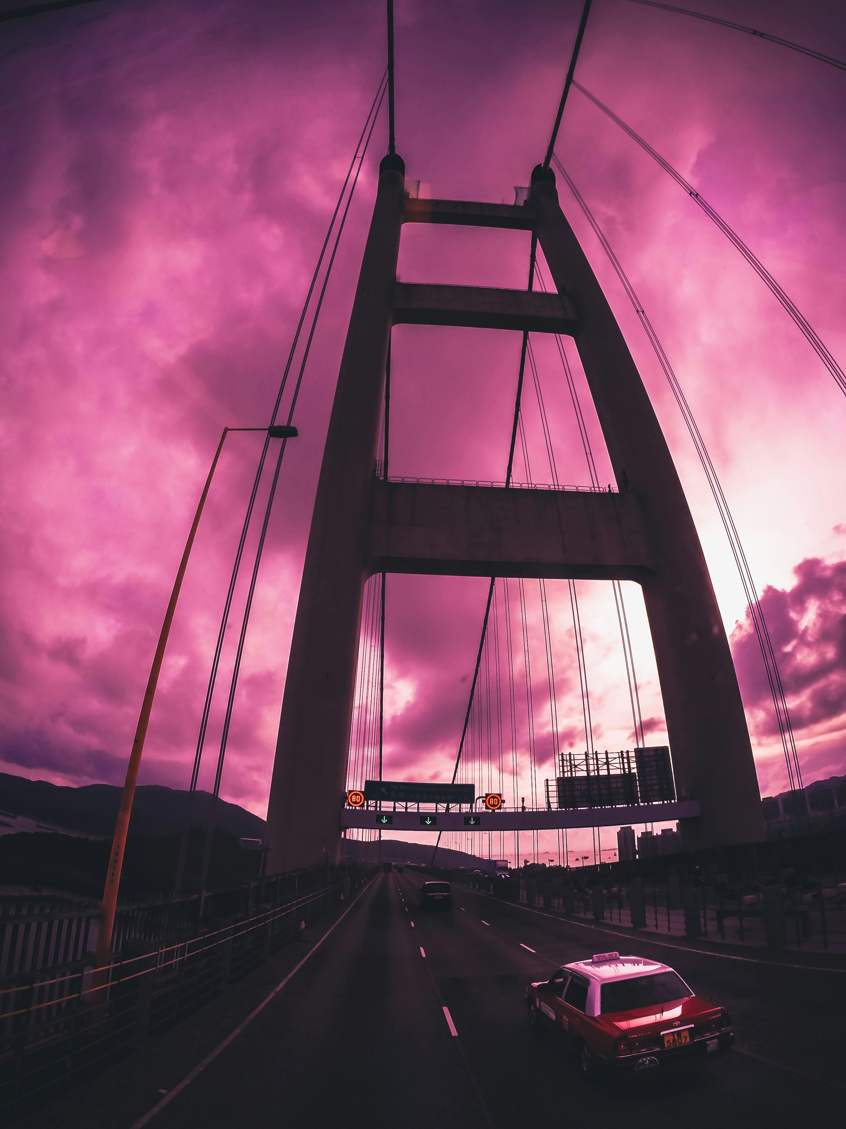 gray bridge under gray sky