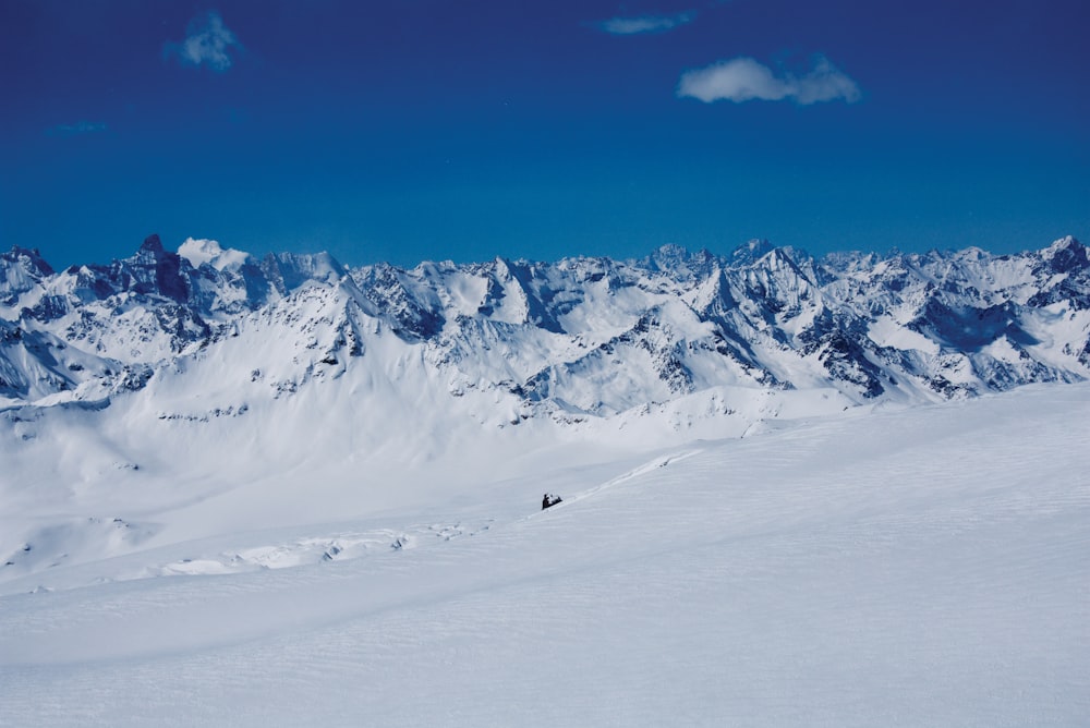 snow covered mountain under blue sky during daytime