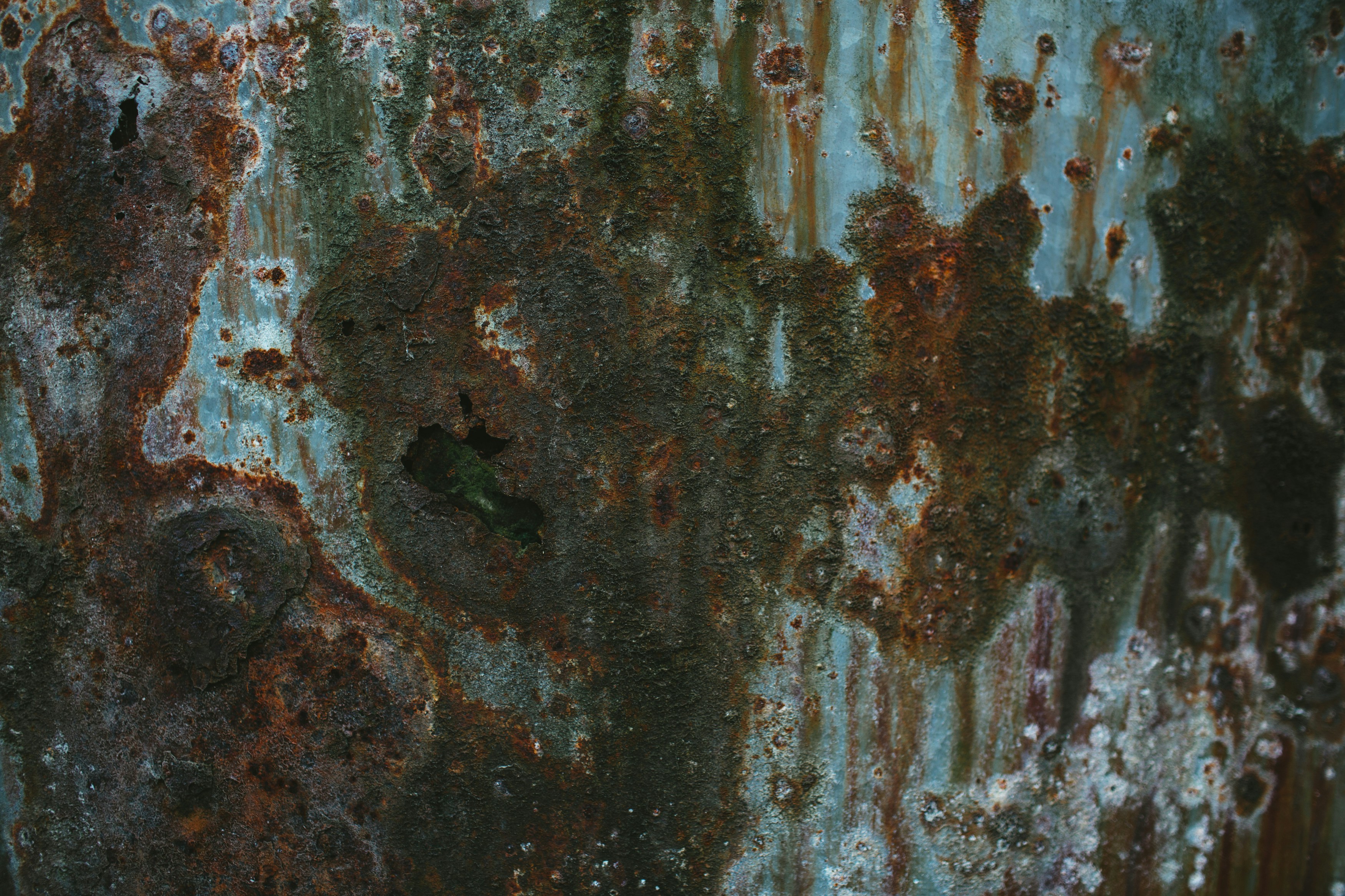 Weathered rusty iron metal texture