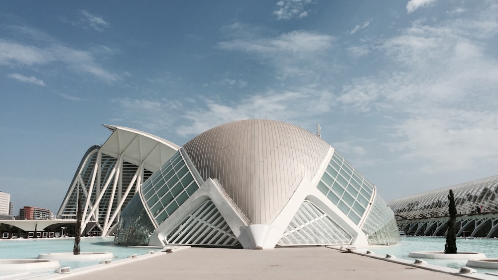 white and brown dome building under blue sky during daytime