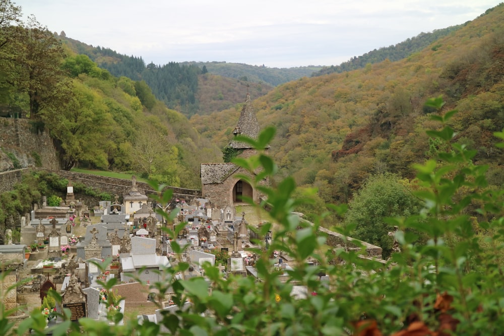 houses on mountain during daytime