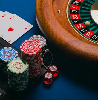 playing cards on brown wooden table