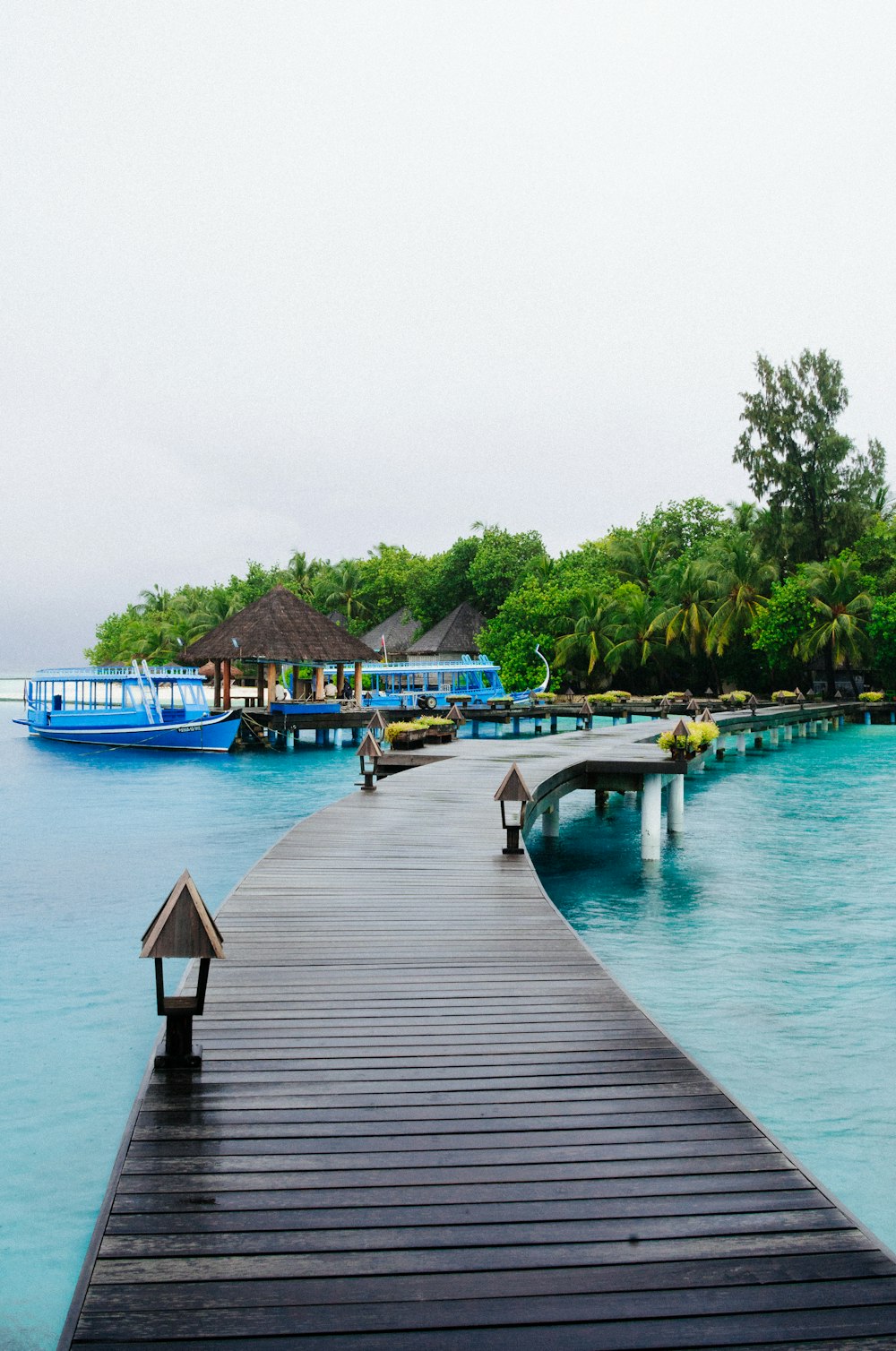 brown wooden dock near body of water during daytime