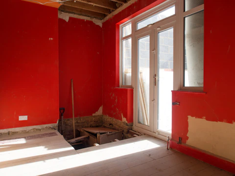 white wooden framed glass window