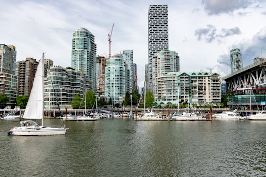 white and gray high rise buildings near body of water during daytime in George Wainborn Park Canada