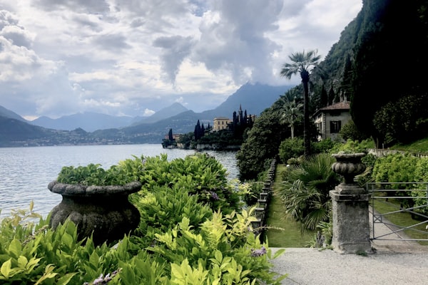 Italian garden terrace Lake Como