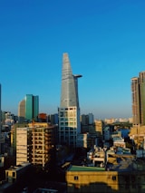 City skyline showcasing diverse property developments.