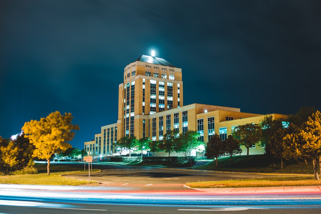 brown concrete building during nighttime