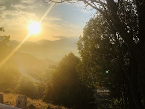 A beautiful sunset view from the North of England, symbolizing warmth.