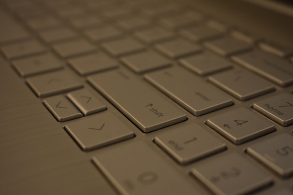 white and black computer keyboard