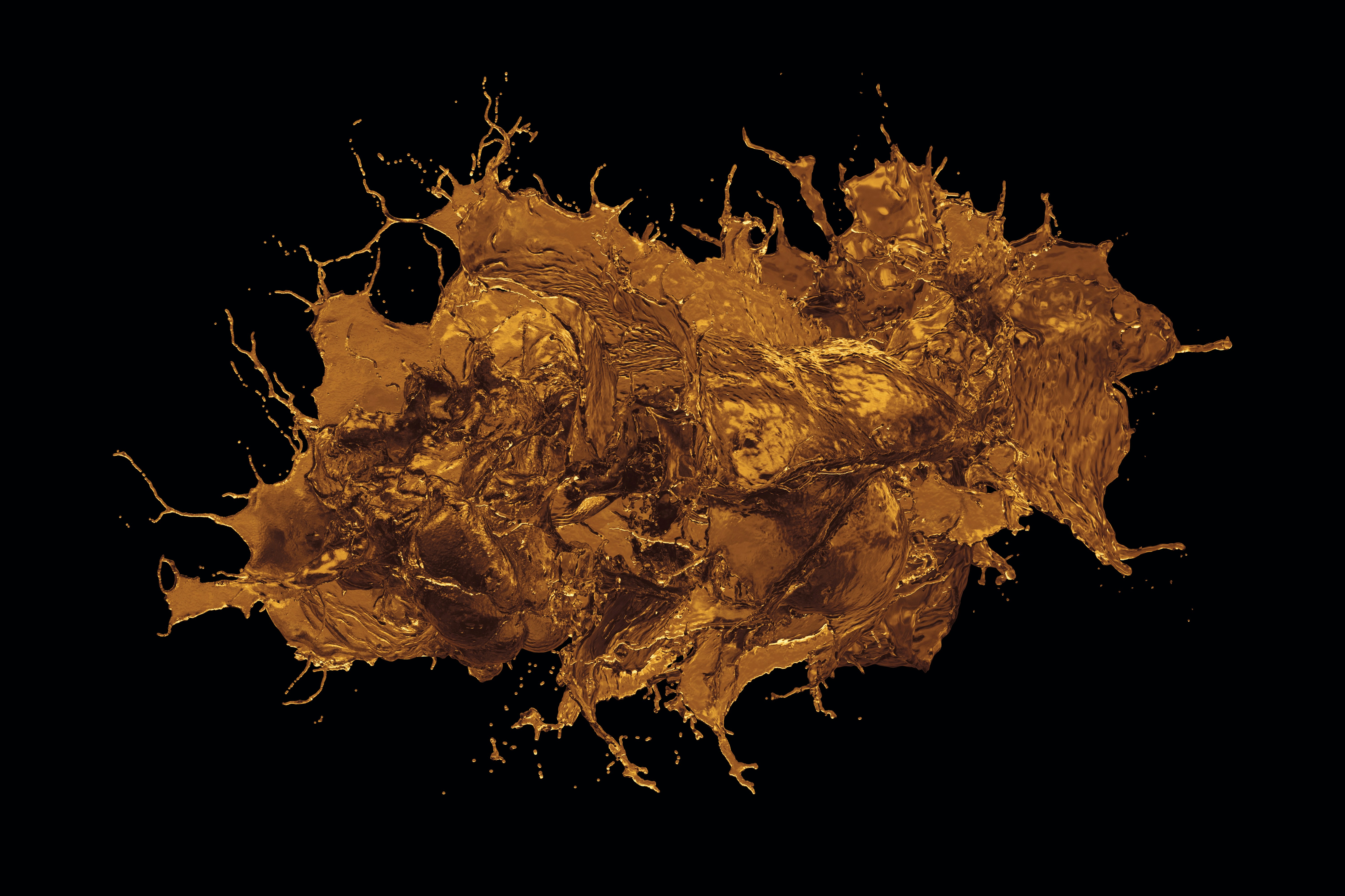 Golden liquid background