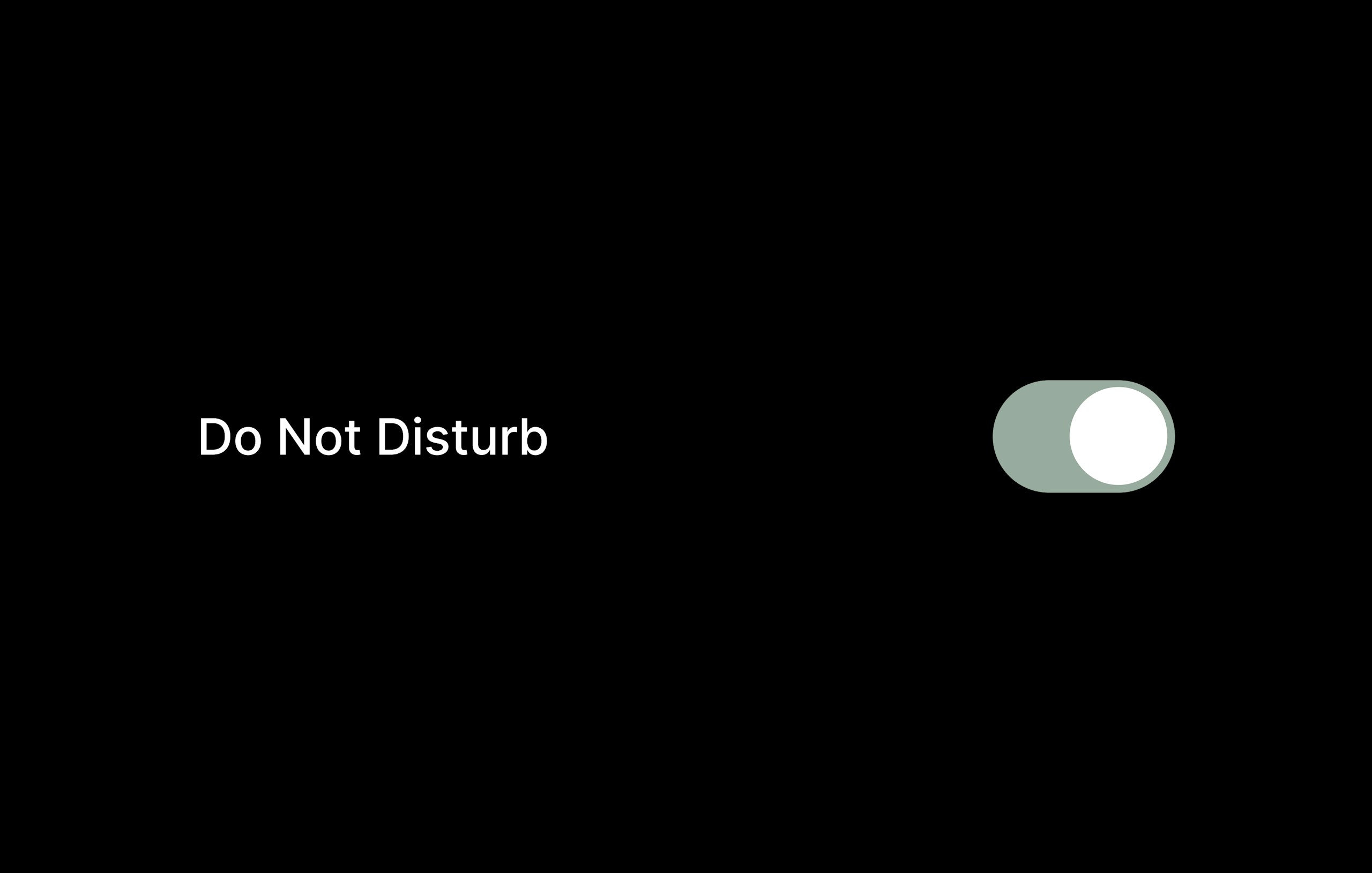 an image of a the Do Not Disturb option on a phone