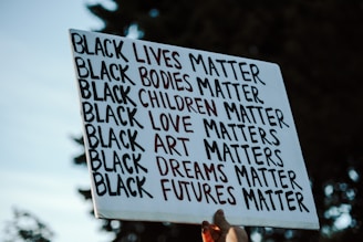 white and black quote board