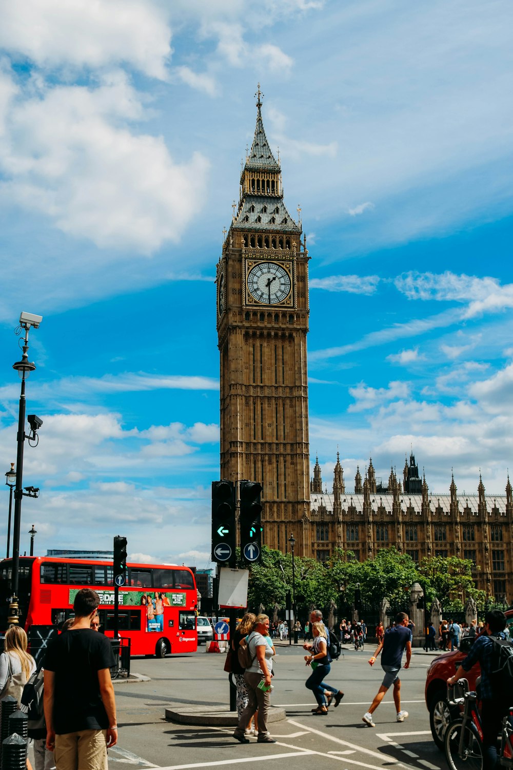 people walking on street near big ben during daytime