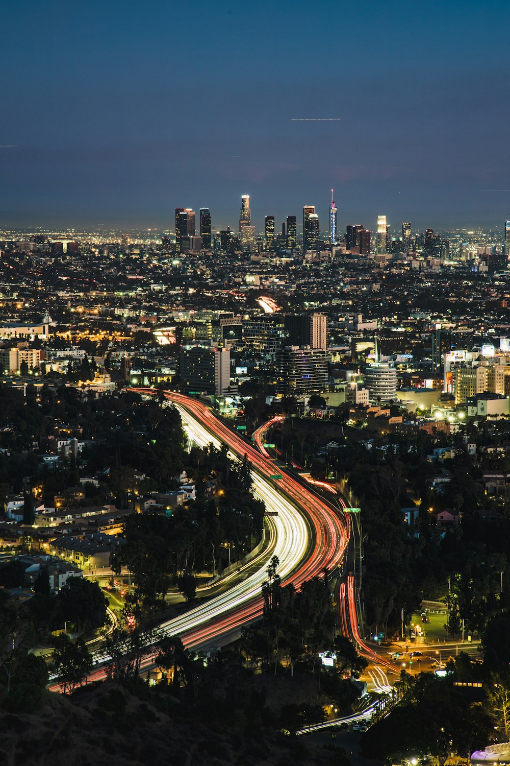 time lapse photography of city during night time