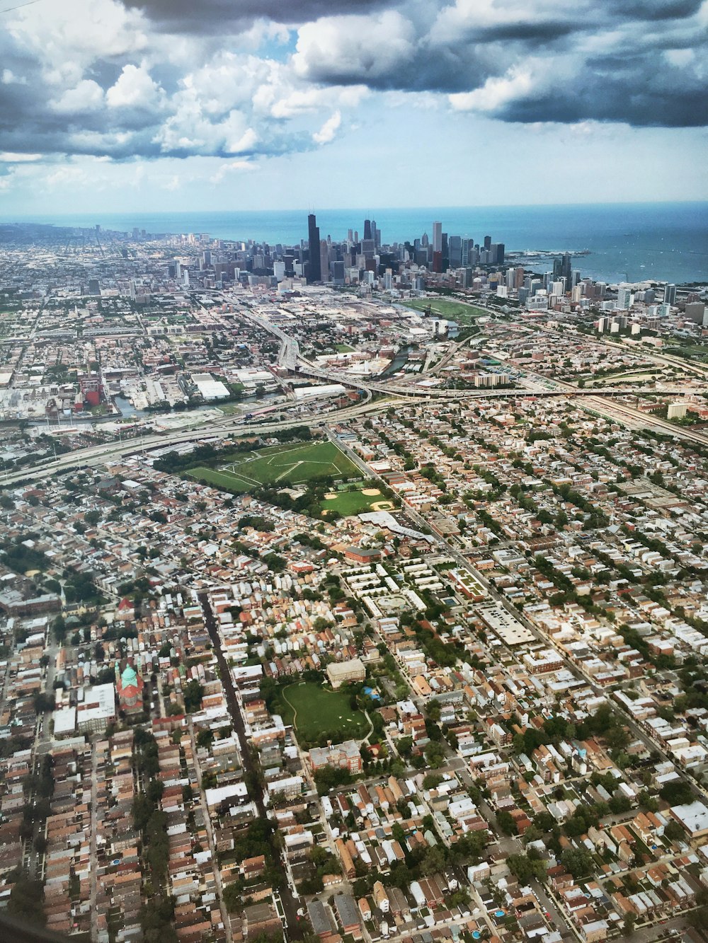 aerial view of city buildings during daytime