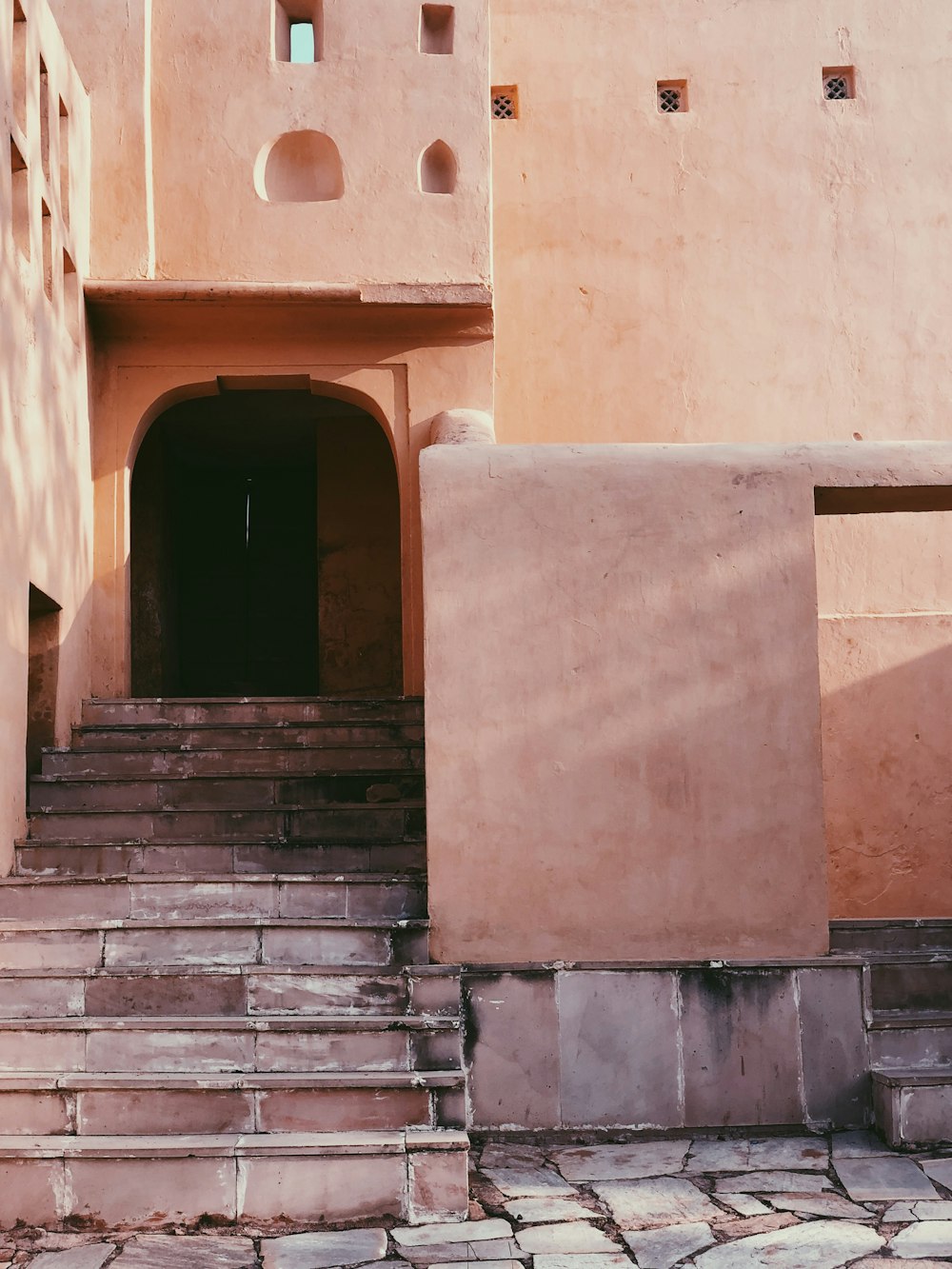 gray concrete stairs during daytime