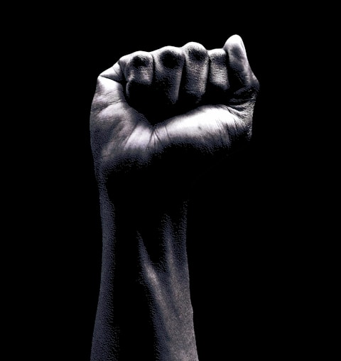 Raised fist