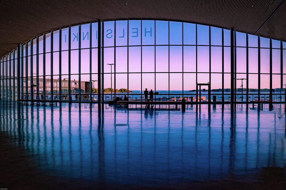 glass building with glass windows