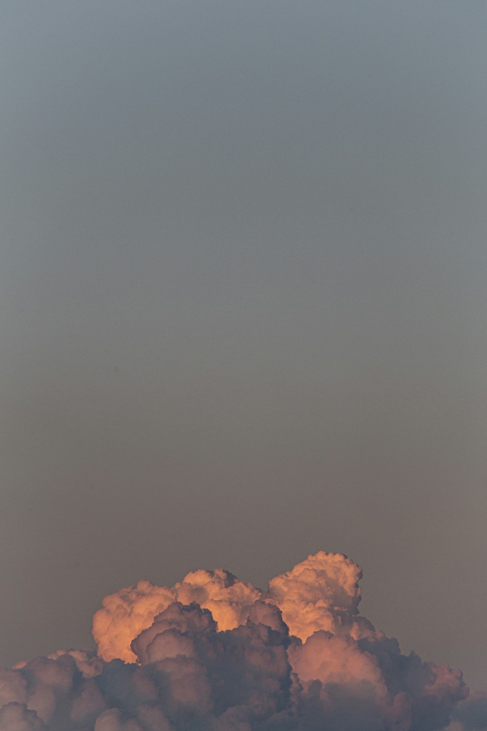 brown clouds during night time