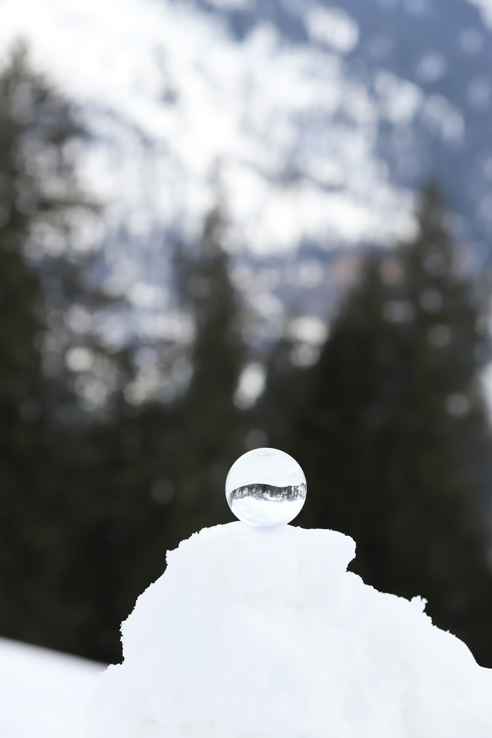 white snow on white textile