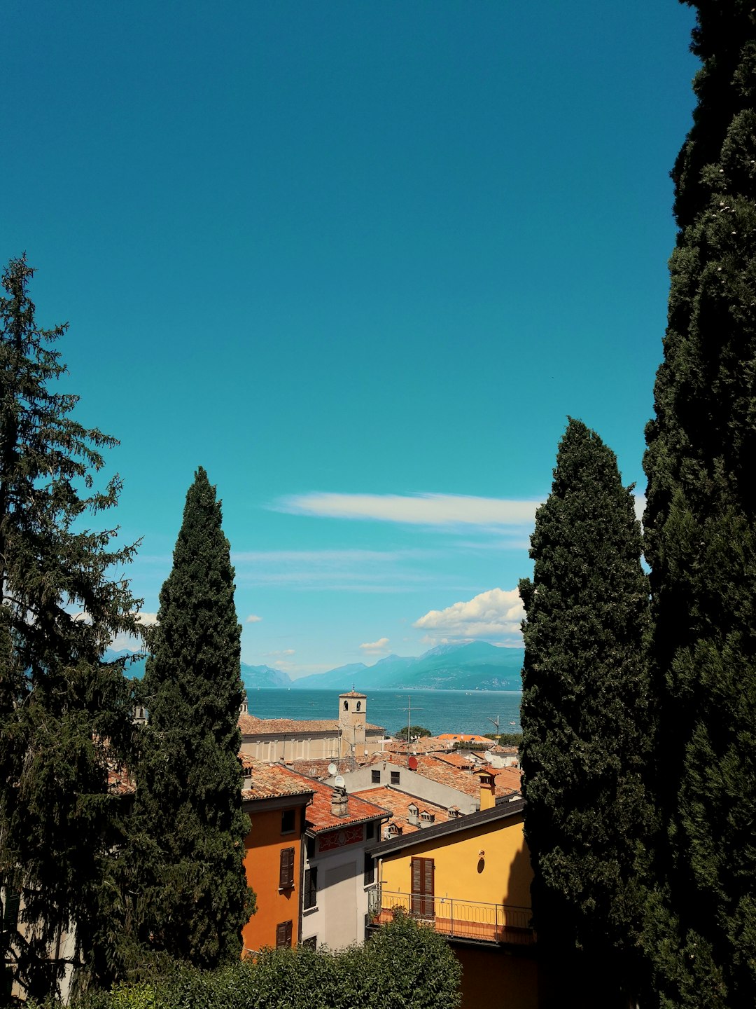 brown and white concrete buildings near green trees under blue sky during daytime