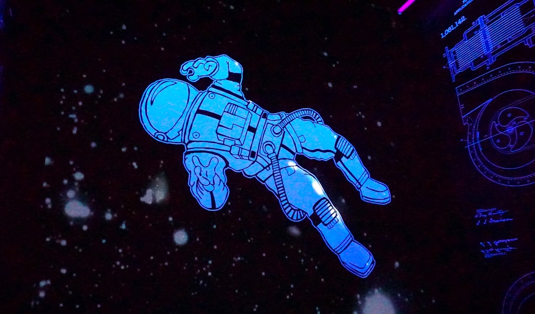 cartoon image of an astronaut floating in space
