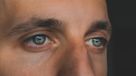 persons blue eyes and brown eyes