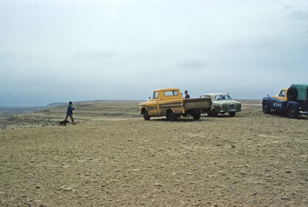 yellow and white car on brown sand during daytime