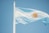 blue and white striped flag