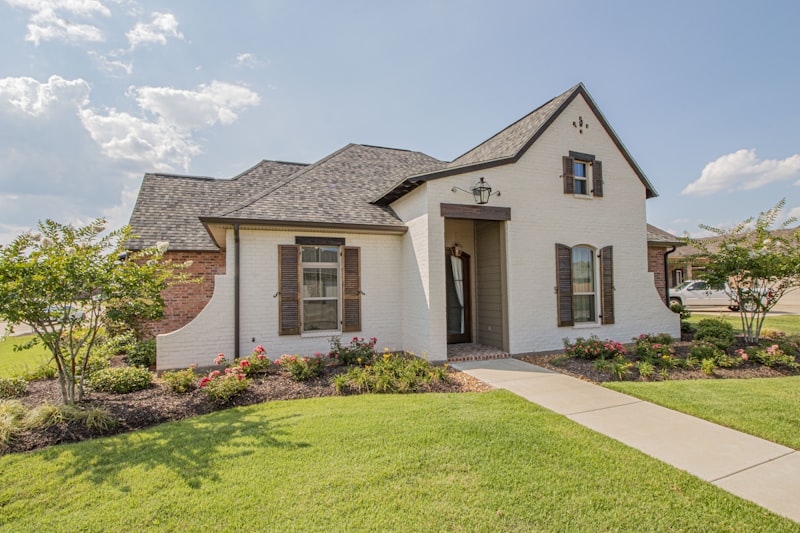 New construction home with completed roof