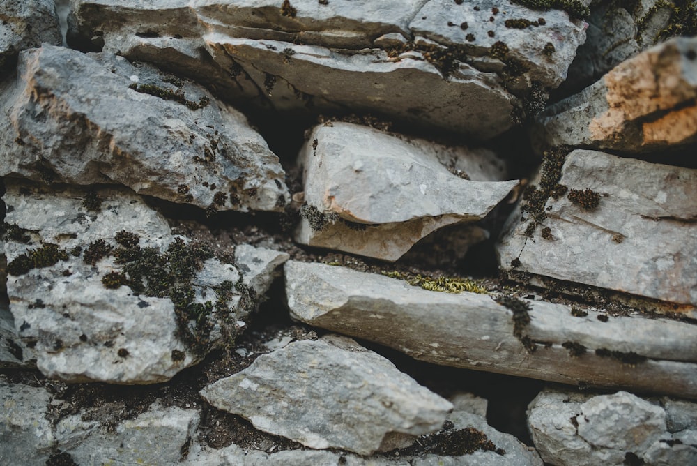 brown and gray rock formation