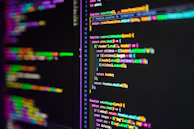 black flat screen computer monitor