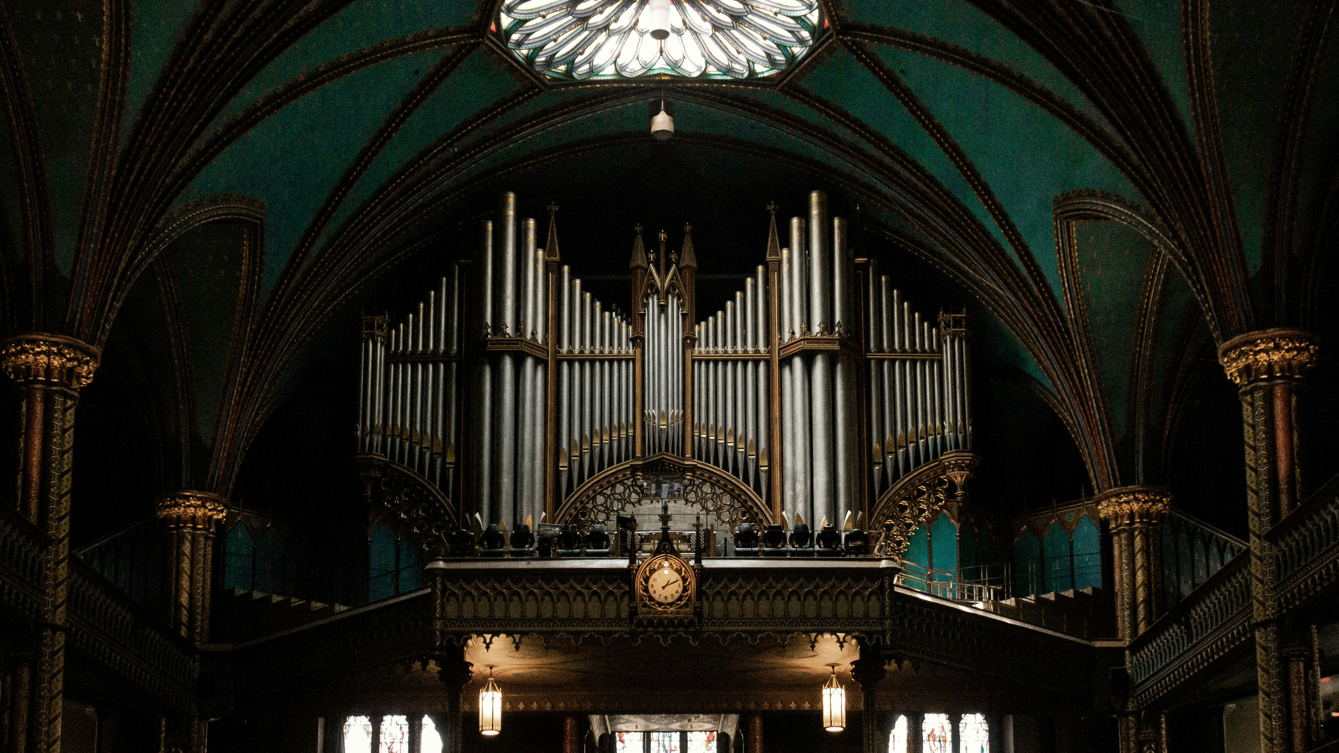 brown wooden bench inside building