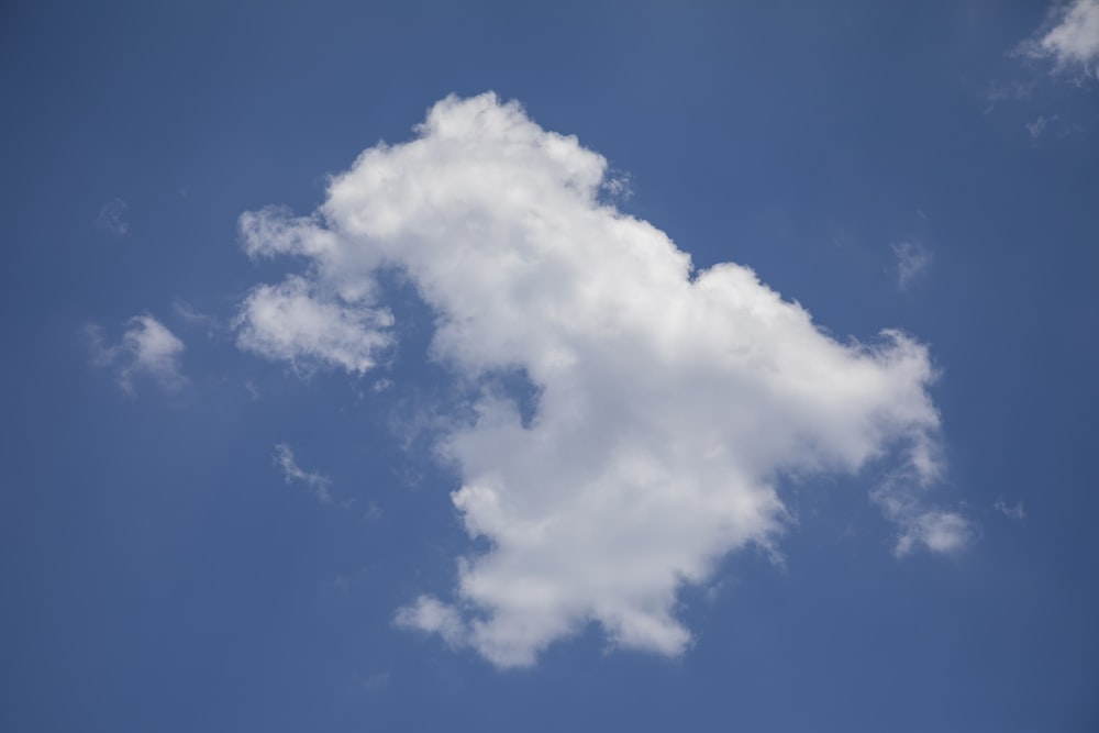 white clouds on blue sky