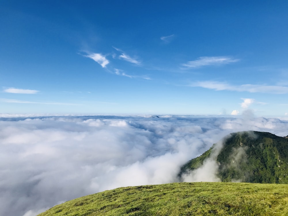 green mountain under blue sky during daytime