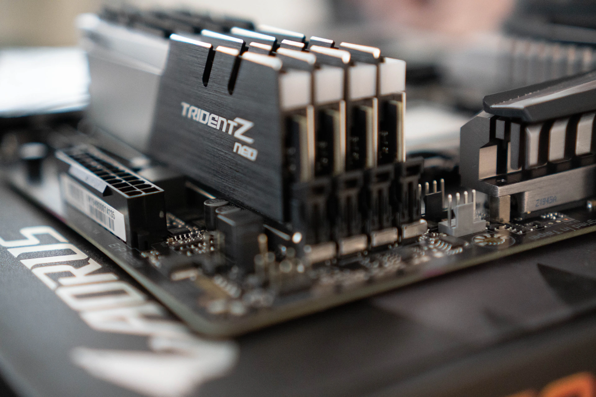 Enterprise memory modules on a server motherboard