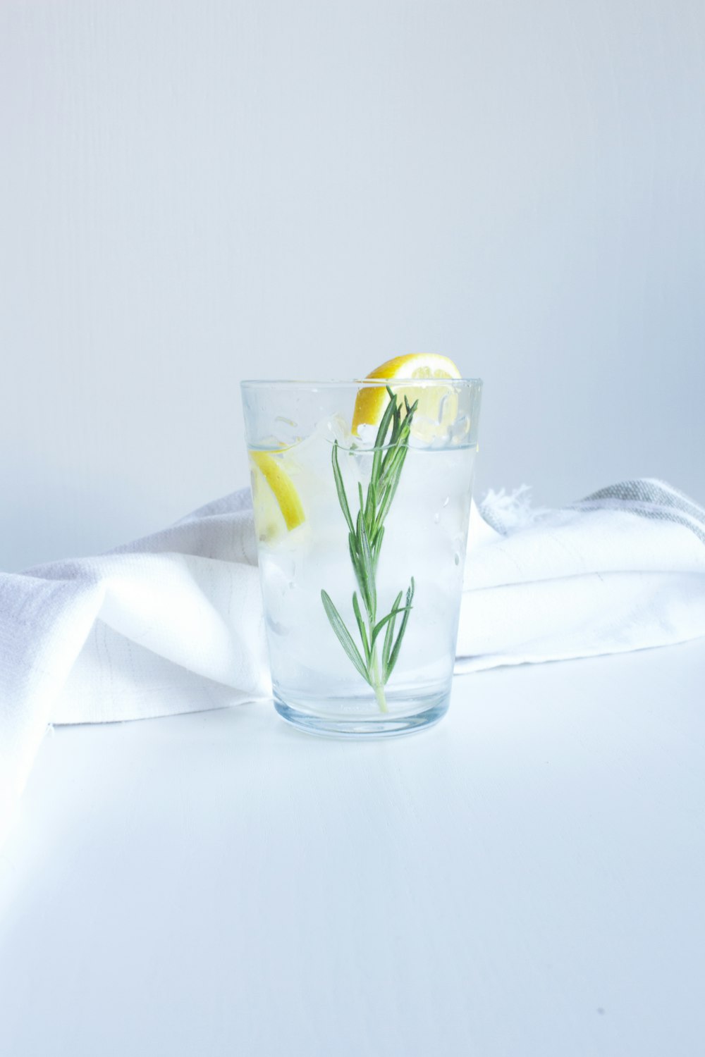 clear drinking glass with lemon juice