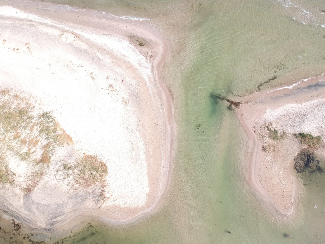 aerial view of ocean waves