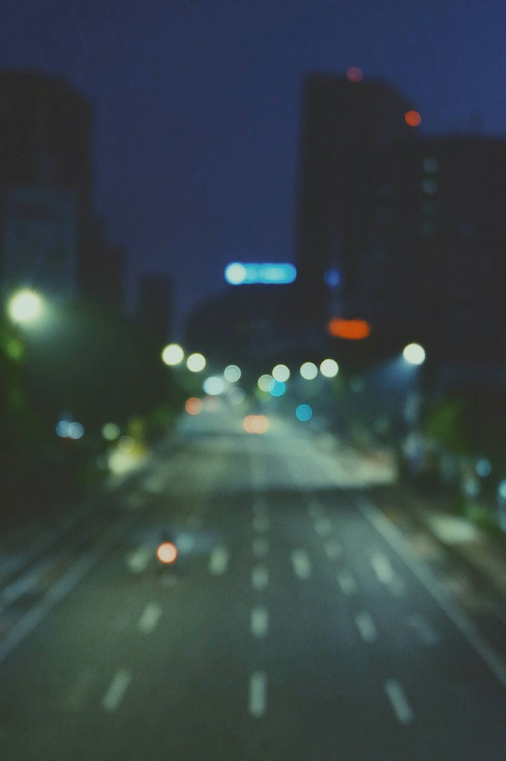 cars on road during night time