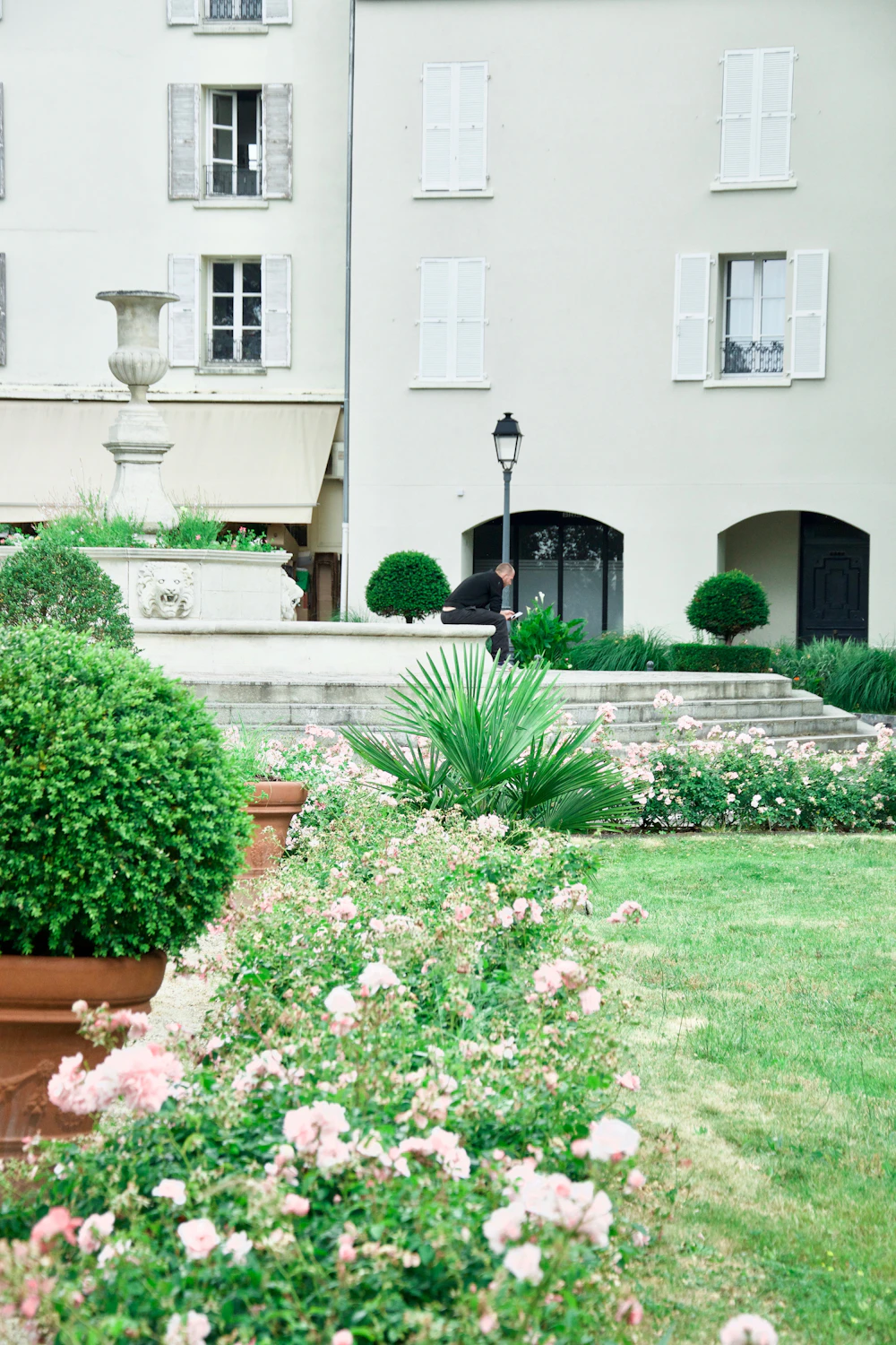Massifs en floraison, réalisation paysagère à Sainte-Foy-lès-Lyon