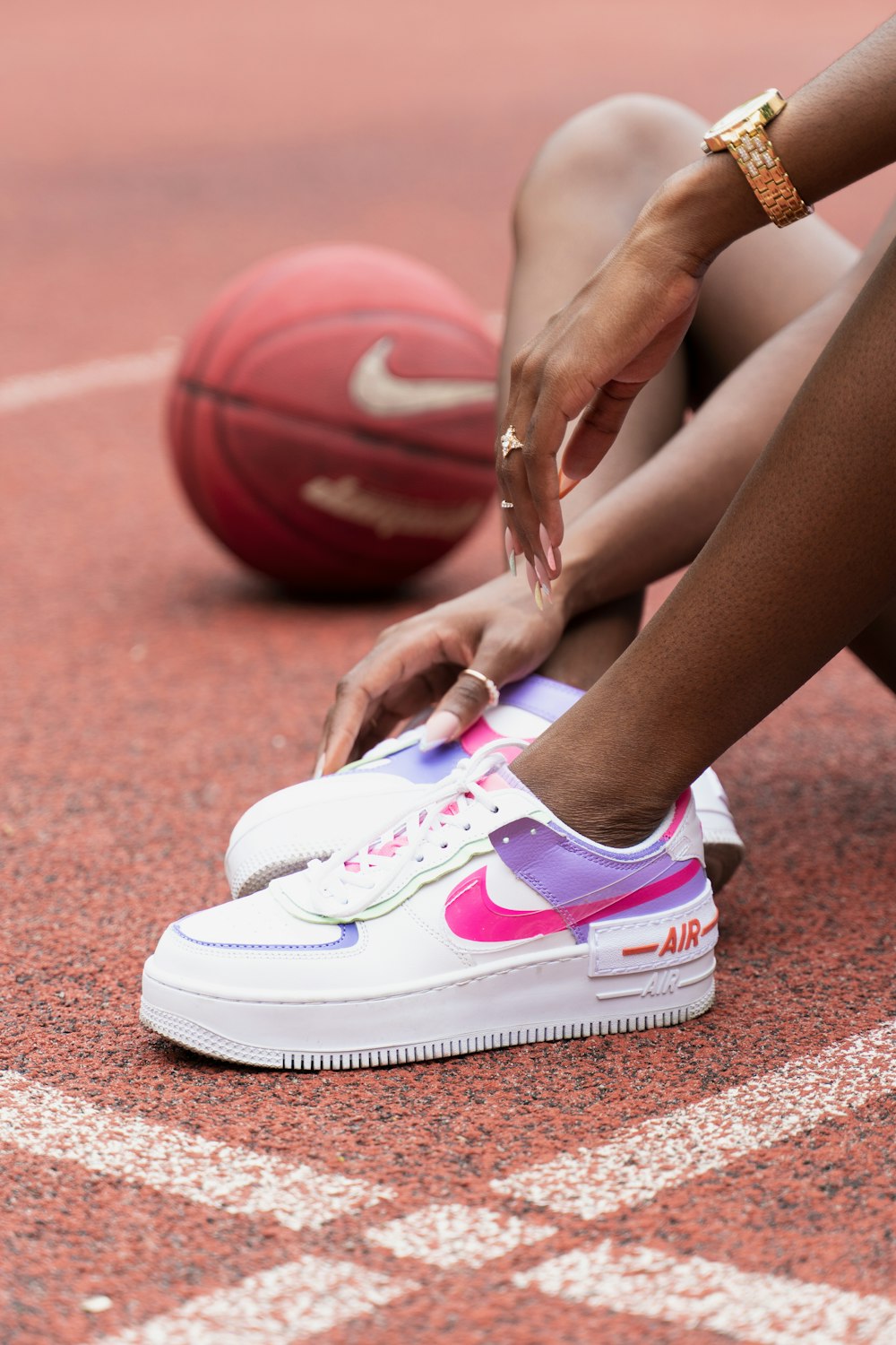 Person wearing white and pink nike sneakers photo – Free Ukraine Image on  Unsplash