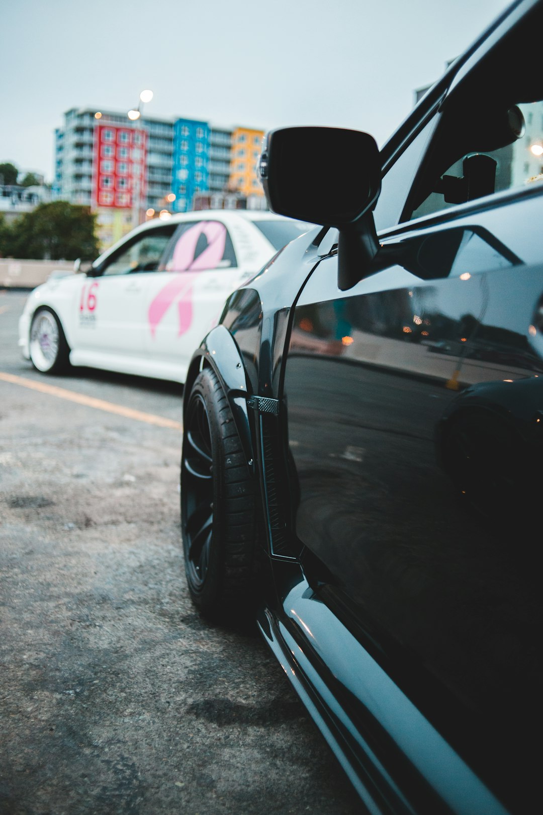 black car on road during daytime