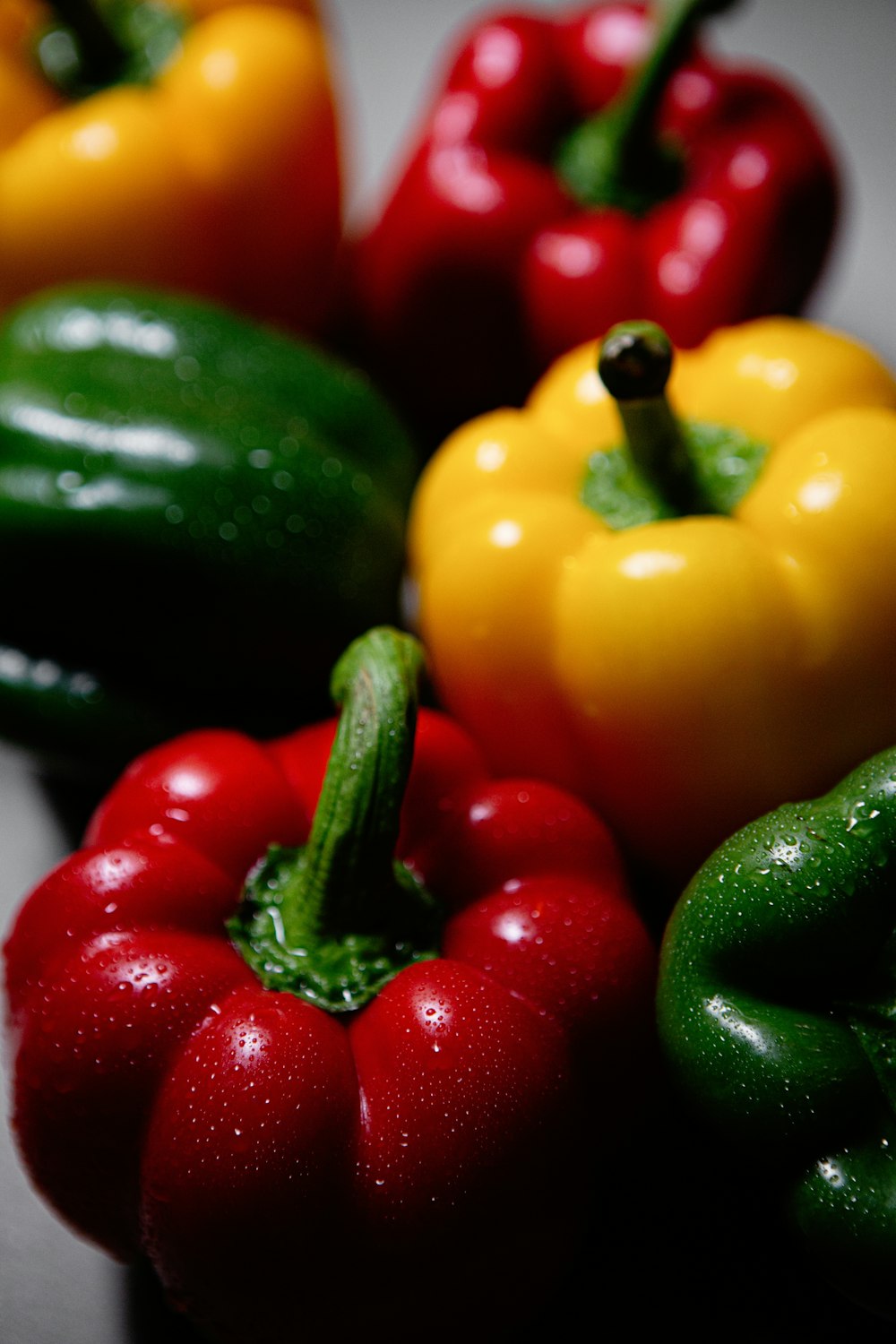 red and green bell peppers