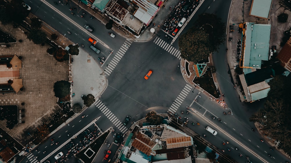 Vista aérea de los edificios de la ciudad durante el día