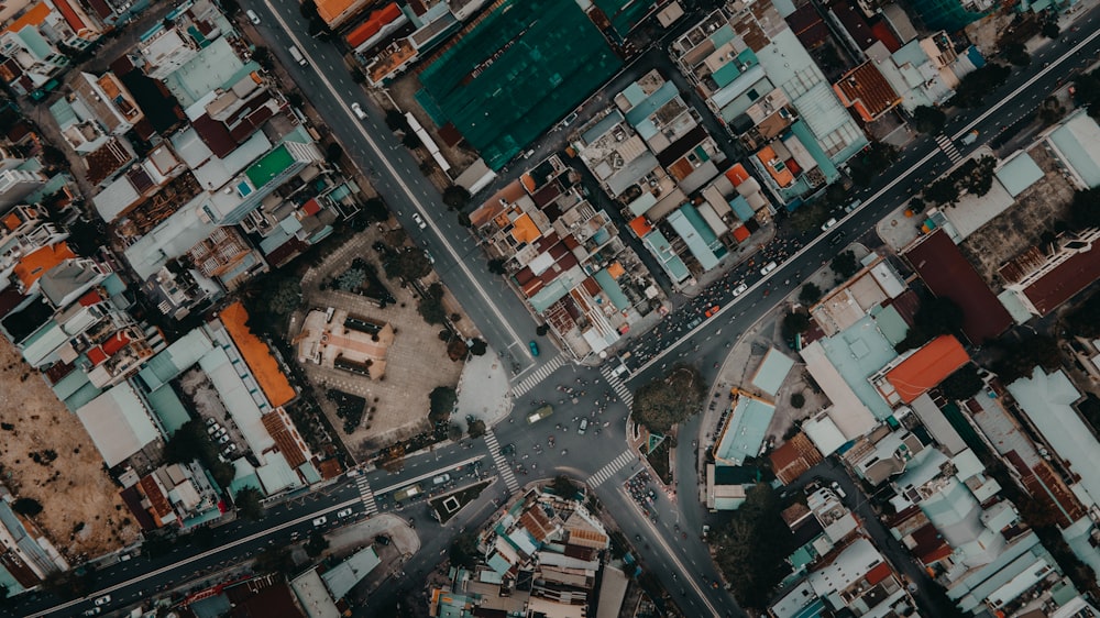 aerial view of city buildings during daytime