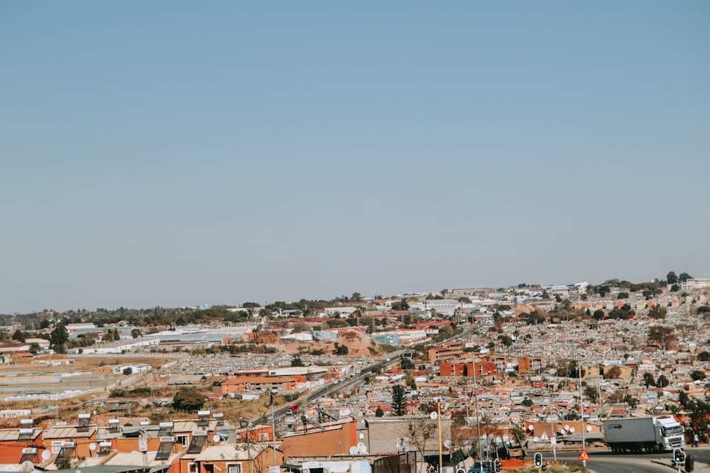 aerial view of city buildings during daytime