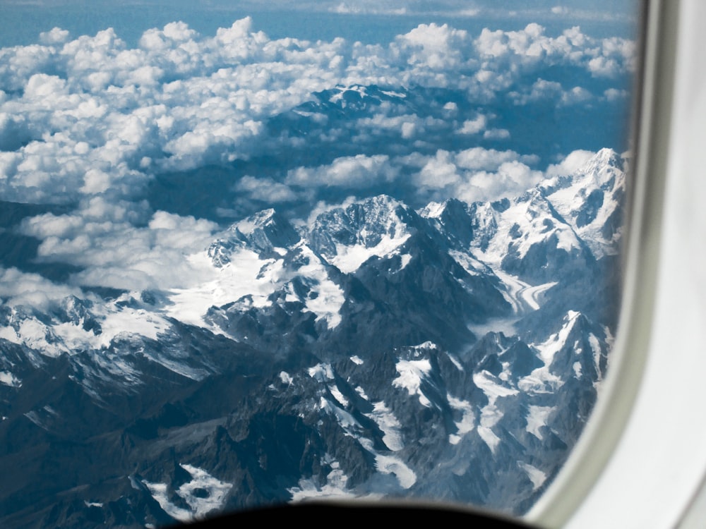 snow covered mountain during daytime